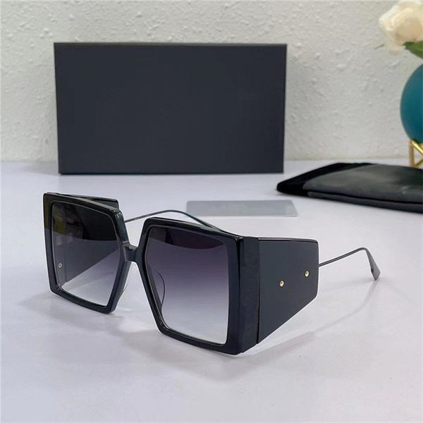 

08038335 fashion design women sunglasses large square frame goggles uv protection eyewear avant-garde style come with package, White;black