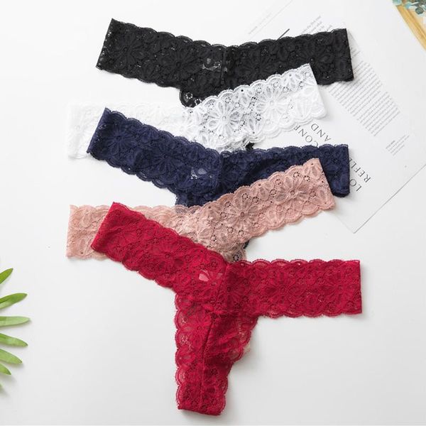 

women's panties 2pcs/lot women lace underwear transparent t-back thong tanga seamless low-waist lingerie female tempting underpants, Black;pink