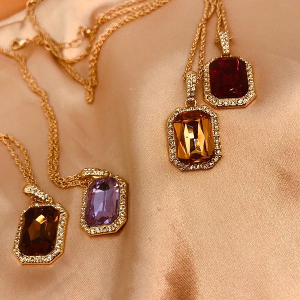 

pendant necklaces women's zircon necklace, pink classic luxury jewelry, gold, birthday gift, valentine's day, Silver