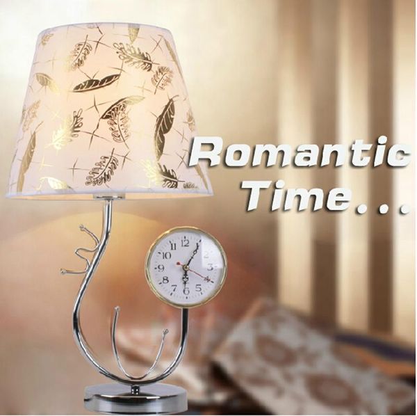 

table lamps bedside lamp with clock study shade modern