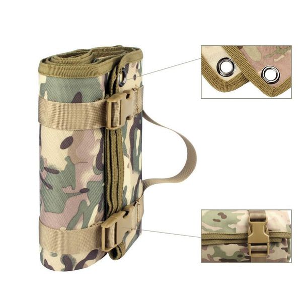 

outdoor pads tactical shooting nylon folding mat roll up training shooters pad waterproof for hunting camping range sniper