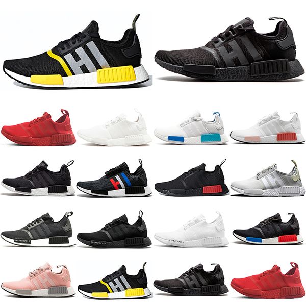 

wholesale running shoes r1 mens womens black white bred cream og thunder red blue pink outdoor sports walking trainers sneakers size 36-45