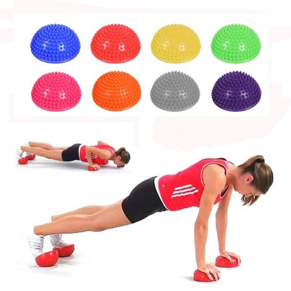 

yoga balls inflatable half sphere pvc massage fitball exercises trainer balancing ball for gym pilates sport fitness arrival