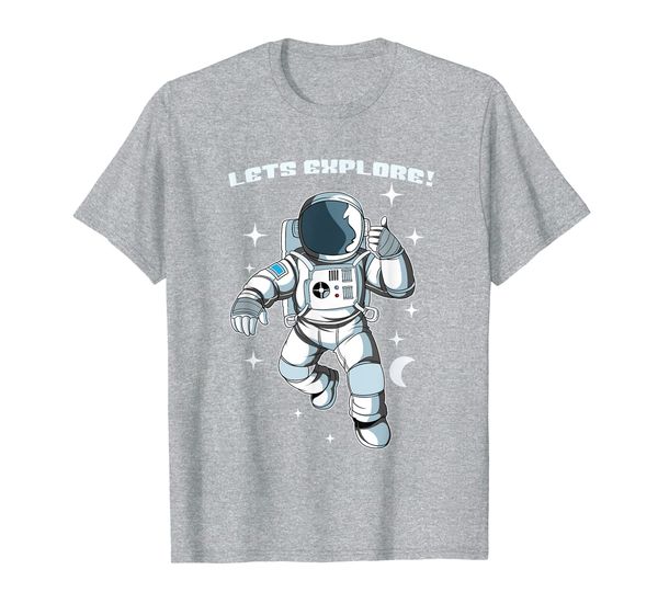 

awesome space shirt astronomy gift astronomer lets explore t-shirt, White;black