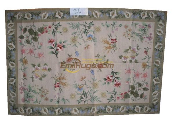 

carpets old hand-made traditional wool needle-point carpet vintage royal design with floral embroidery points listing