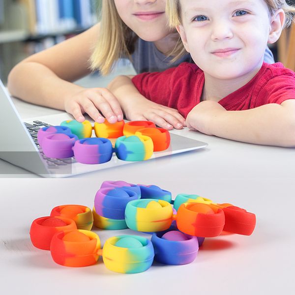 

squeeze edamame release children bubble band toy bracelet