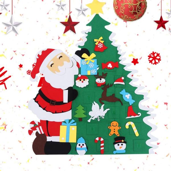 

christmas decorations diy durable felt cute tree merry for home 2021 year ornament xmas gifts santa claus