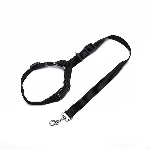 

fashion dog traction rope with leash, soft nylon multicolor car seat belt chest strap collars accessories & leashes
