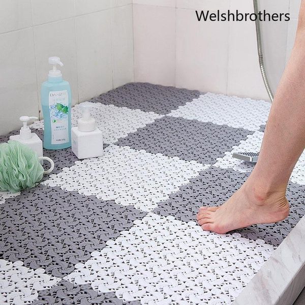 

bathroom anti-slip mat shower room bath waterproof home anti-fall splicing toilet floor mats
