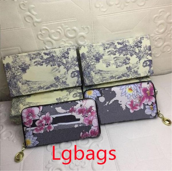 

2021 lady designers wallets fashion women card holders purse classic wallet multi-card pattern hand bag with dustbag box, Red;black
