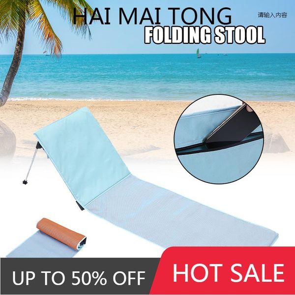 

camp furniture beach chaise lounge chair portable folding camping chairs reclining lounger for travel summer vacation sillas de playa