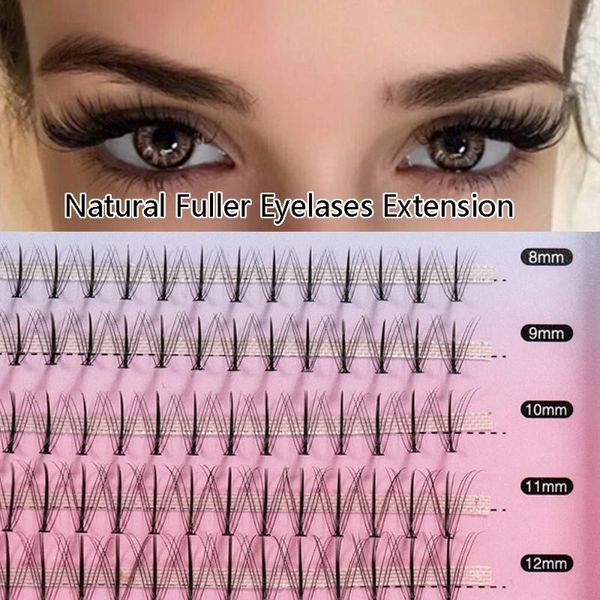 

eyebrow tools & stencils 100 cluster c-curl 0.07mm individual lashes extension natural long soft false eyelashes self-grafting premade volum