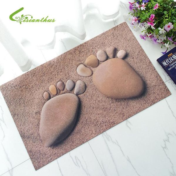 

carpets 3d doormat cobblestone/foot floor rubber rugs for bedroom bathroom living room non-slip mats kitchen funny entrance mat