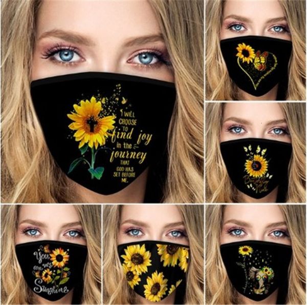 

winter spring summer hanging printing universal ear outdoor black dustproof washable mask
