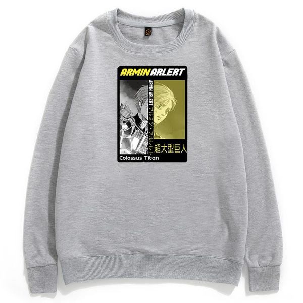 

men's hoodies & sweatshirts fun attack on titan men colossal pullovers 2021 japan anime clothes harajuku hip hop mens hooded sweatshirt, Black