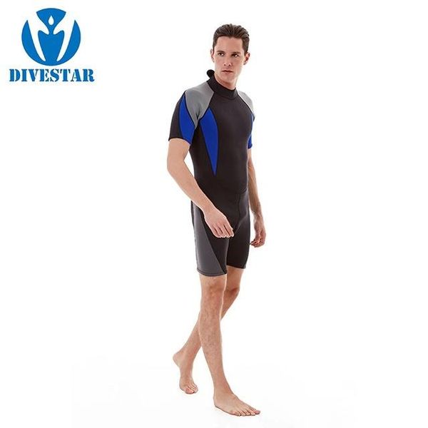

neoprene wetsuit men keep warm swimming scuba diving bathing suit short sleeve triathlon for surf snorkeling swim wear