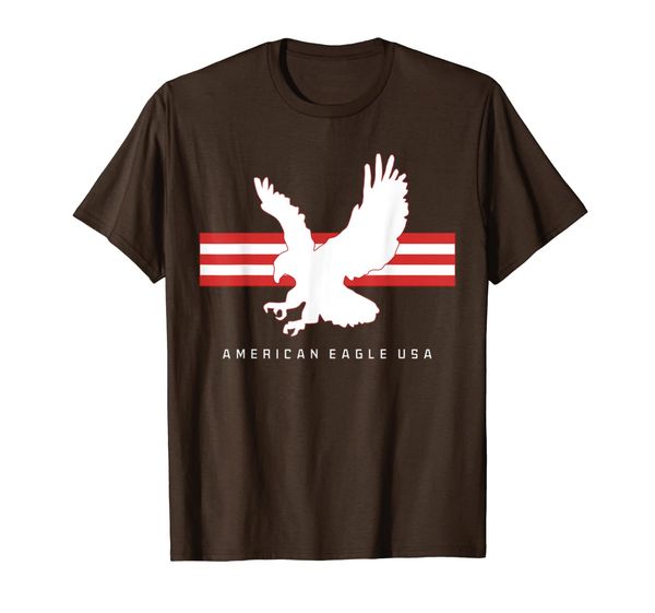 

american eagle usa #14 t-shirt, White;black