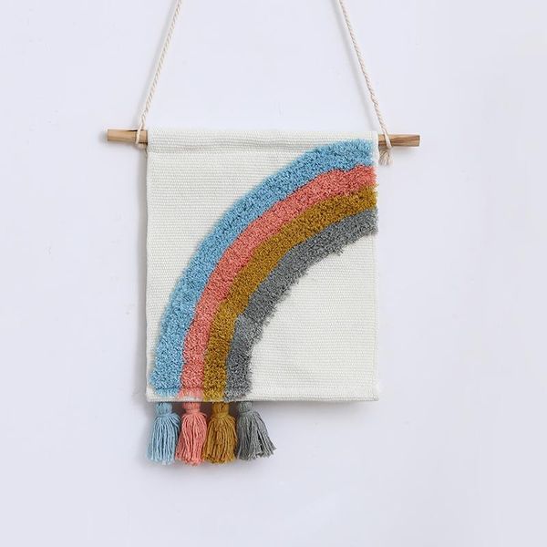 

tapestries minimalist rainbow tapestry abstract nordic vogue background art tapiz pared living room decoration ei50gt