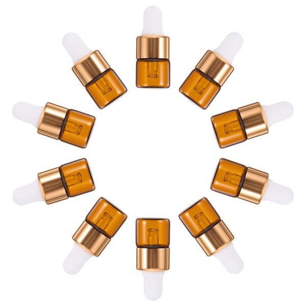 

storage bottles & jars 30pcs 1ml essential oil dispenser empty glass dropper bottle for travel