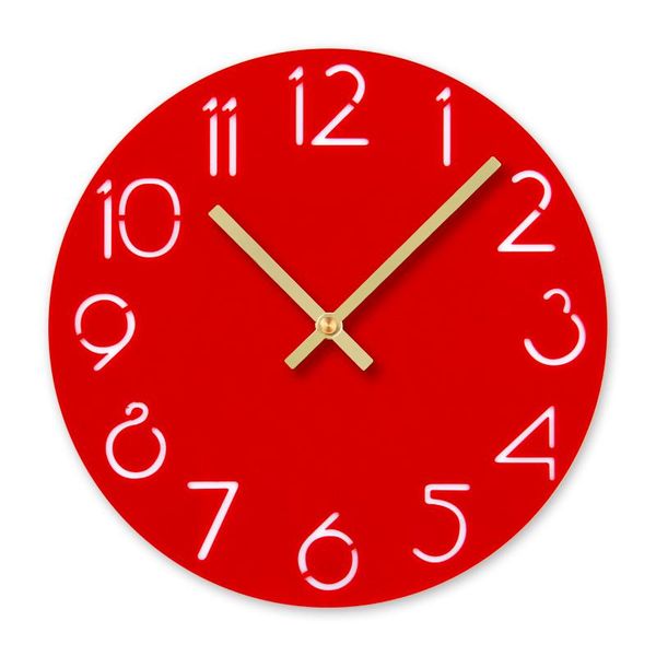 

wall clocks acrylic cartoon number clock home decor silence