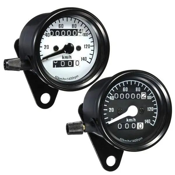 Mietoleo motociclistico universale RPM Gauge del taxometro - Bianco