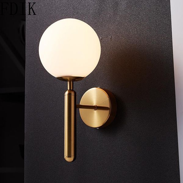 

wall lamp white/water glass light modern luxury interior lighting for living room bedroom staircase aisle home decor sconce e14