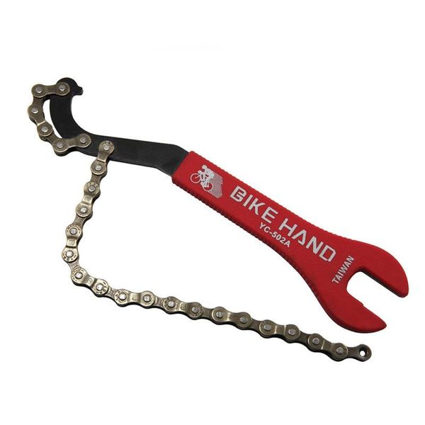 

tools yc-502a cycling tool mtb bicycle heel removal with chain 15/16mm open end wrench bike hand bb spanner
