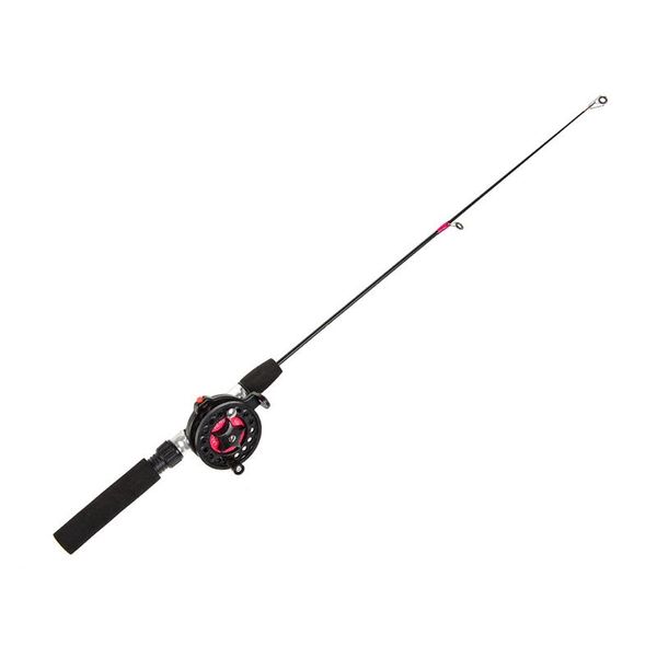 

winter spinning ice fishing rod pole pen shape folded mini feeder rods metal drum wheel set reel boat