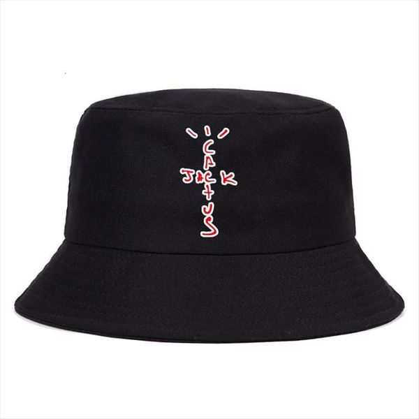 

fashion travis scotts cactus jack print fisherman hat men women black hip hop panama basin casual sports fishing bucket, Blue;gray