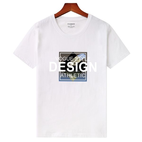 

designer fashion 100% cotton mens summer t new shirts tshirt tee men loose casual printing t-shirt short s, White;black