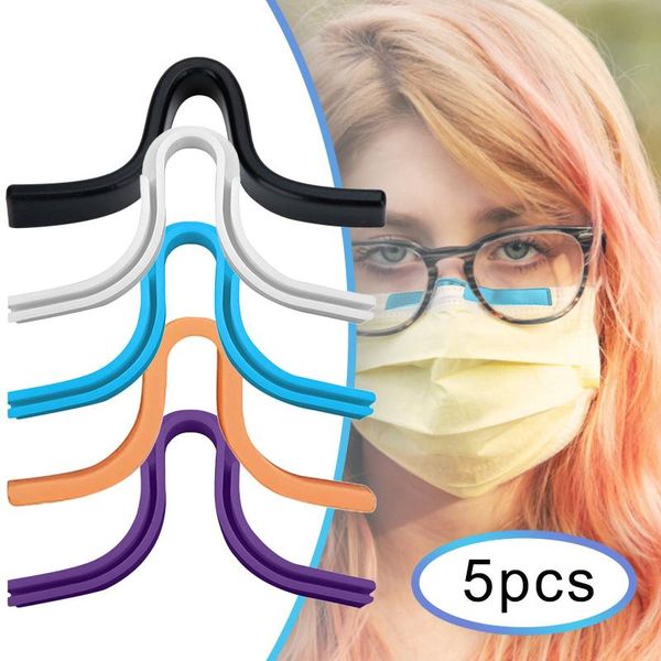 

hooks & rails 5pcantifogging mask nose bridge strip holder rack bracket clip increases breathing space accessories
