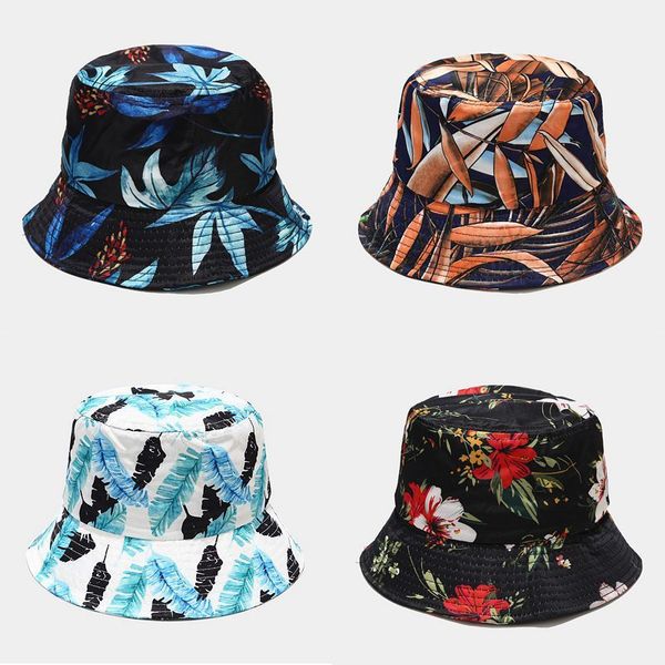 

ins new flower pattern fisherman's hat women's fashion summer outdoor leisure sun hat basin hat