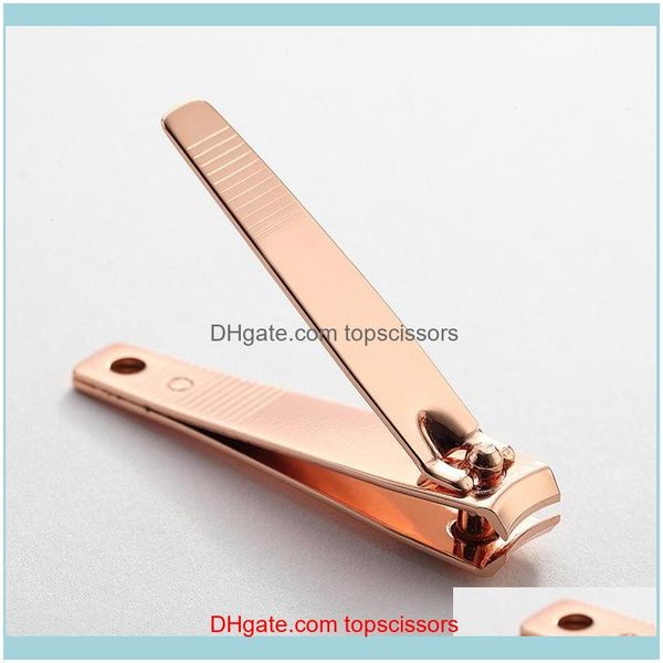 

art salon health & beauty1pc carbon steel professional clippers nail cutter rose gold repair tools finger toe scissors drop del