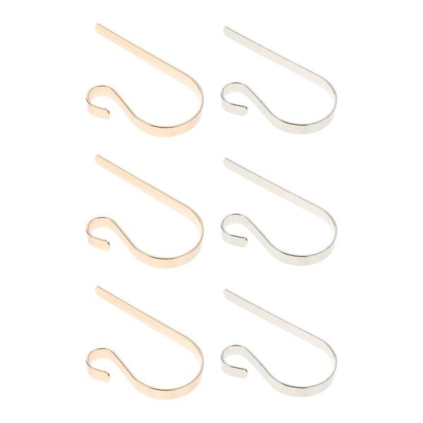 

hooks & rails 6pcs christmas socks hangers xmas stocking metal hanging supplies