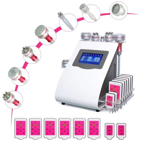 Multifunzione 9 in 1 Ultrasuoni 40K Cavitazione Macchina dimagrante RF Lipo Laser vuoto Macchina brucia grassi ad ultrasuoni Attrezzatura di bellezza