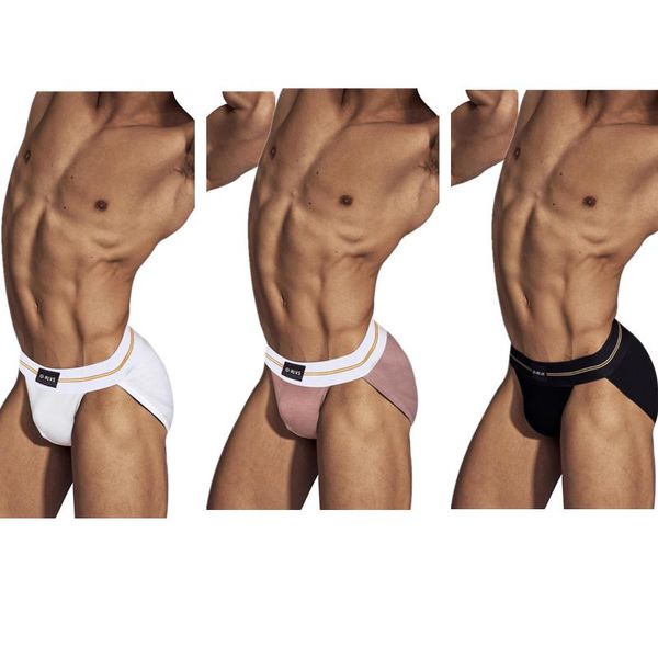 

underpants 3pcs/lot men underwear briefs set modal man gay comfortable men's panties wholesale fast ship -xxl, Black;white