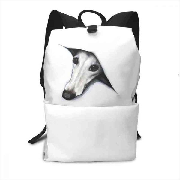 

greyhound backpack backpacks man woman trendy bag student multi pocket sports print bags