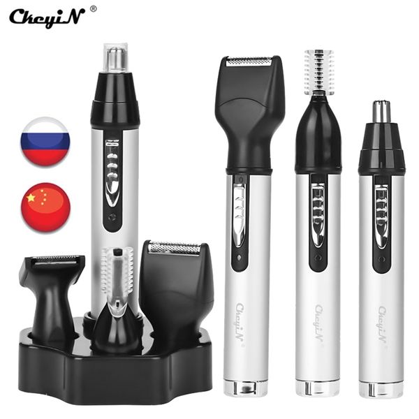 

ckeyin men hair clipper professional trimmer cordless nose eyebrow removal painless electric shaver machine beard razor mower 220119