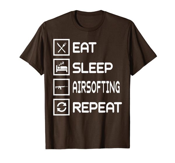 

Funny Tshirt Eat Sleep Airsofting Repeat Gifts T-Shirt, Mainly pictures