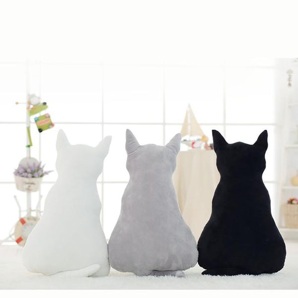 

cushion/decorative pillow 1pcs silhouette cat plush animals cushion doll toys 30 cm soft stuffed born bedding kids