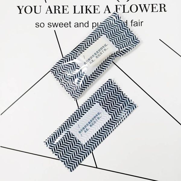 

gift wrap 200pcs/lot nougat packaging bag chinese words blue ripple candy bags homemade cookies snack food plastic pack