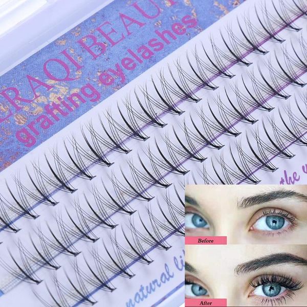 

false eyelashes grafting premade volume fans individual natural faux mink eyelash extensions 8-12mm length