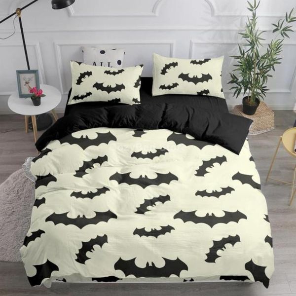 

bedding sets cartoon animal bat set halloween 3d duvet cover comforter bed linen twin  king single size fashion luxury