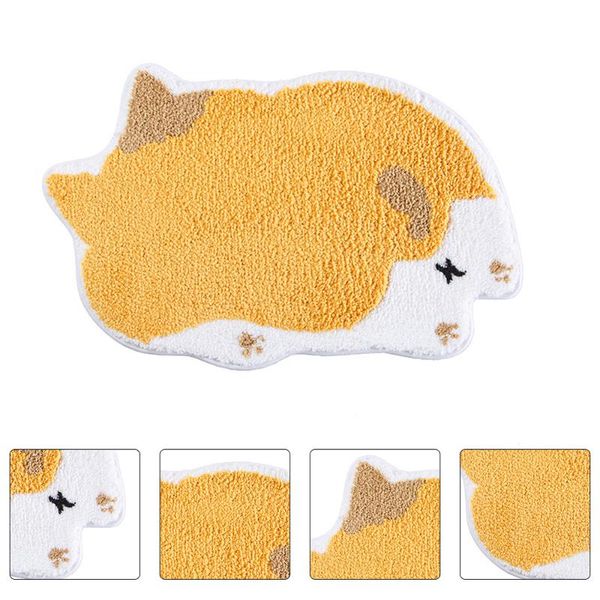 

lovely cartoon dog rug non-slip household carpet practical bath mat (yellow) carpets