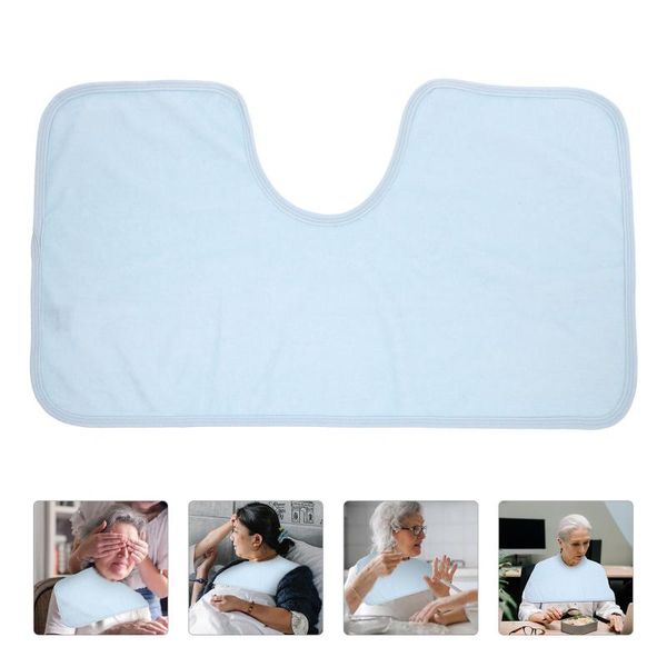 

aprons 1pc eating bib old people feeding apron creative cloth protector (sky-blue)