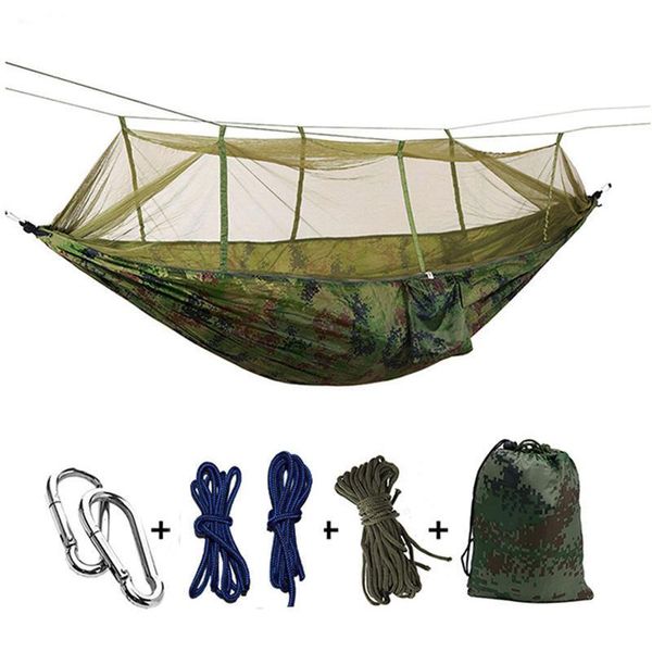

outdoor games & activities ultralight hammock camping hanging bed portable double mosquito net parachute