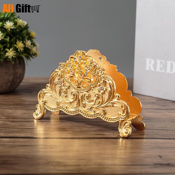 

tissue boxes & napkins european style creative restaurant dining table high grade zinc alloy three dimensional retro western napkin storage