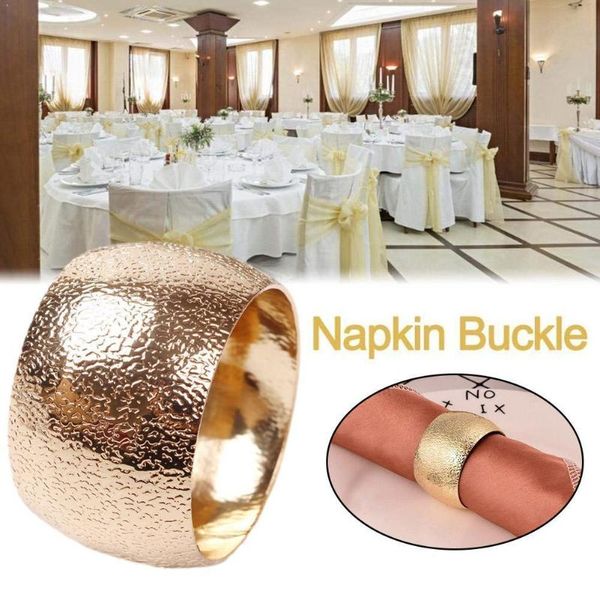

napkin rings simple metal electroplating smooth button ring towel paper o9v5