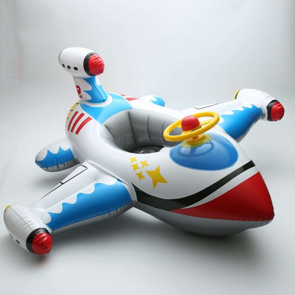 

swimming ring thickened pvc aircraft steering wheel children's swimming circle