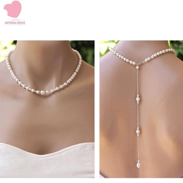 

pendant necklaces 2021 designer models exquisite pearl necklace trend fashion women's accessories tassel leaking back, Silver